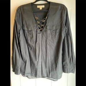 Michael Kors black long sleeve shirt, large.